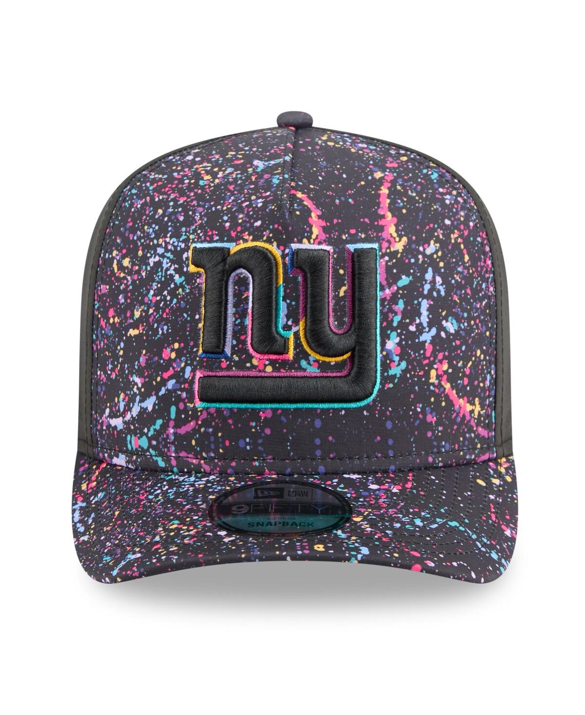 New Era Men's Black New York Giants 2025 Nfl Crucial Catch A-frame 9fifty Snapback Hat In Black