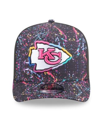Men's Black Kansas City Chiefs 2025 NFL Crucial Catch A-Frame 9FIFTY Snapback Hat