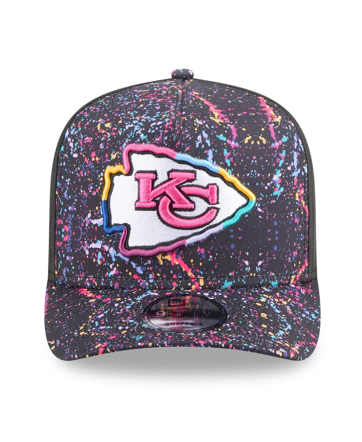 New Era Men's Black Kansas City Chiefs 2025 Nfl Crucial Catch A-frame 9fifty Snapback Hat In Black