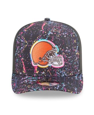 Men's Black Cleveland Browns 2025 NFL Crucial Catch A-Frame 9FIFTY Snapback Hat