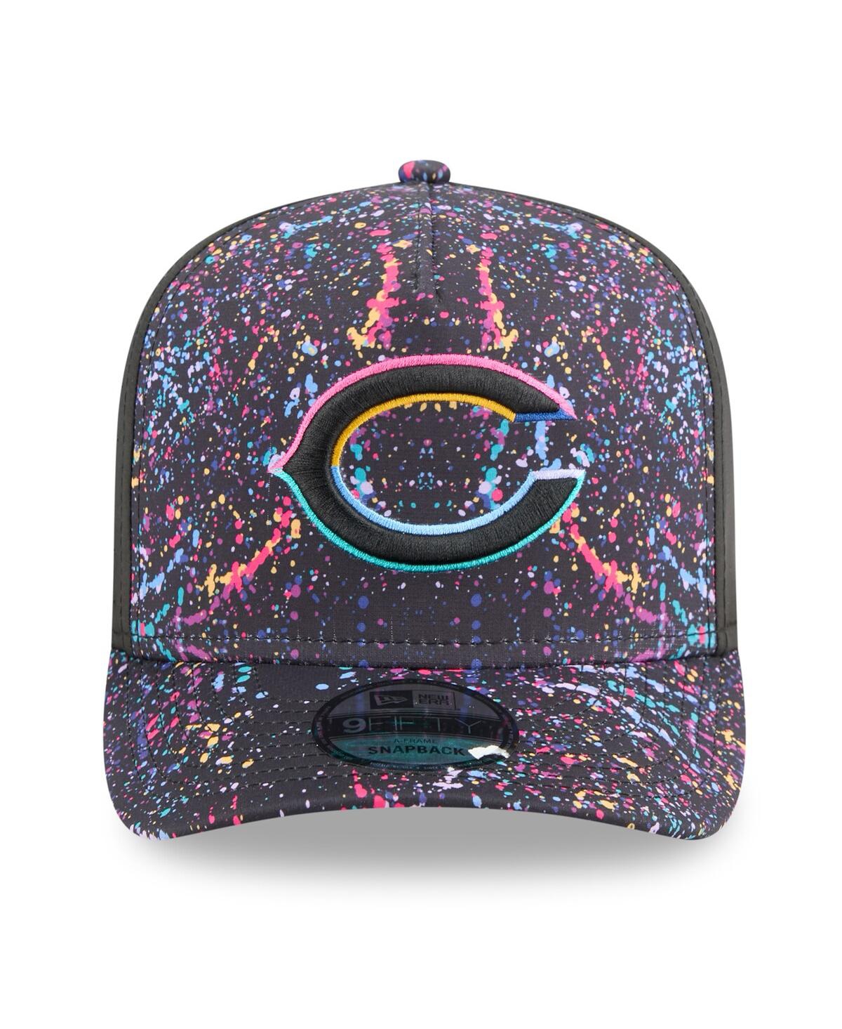 New Era Men's Black Chicago Bears 2025 Nfl Crucial Catch A-frame 9fifty Snapback Hat In Black