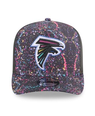 Men's Black Atlanta Falcons 2025 NFL Crucial Catch A-Frame 9FIFTY Snapback Hat