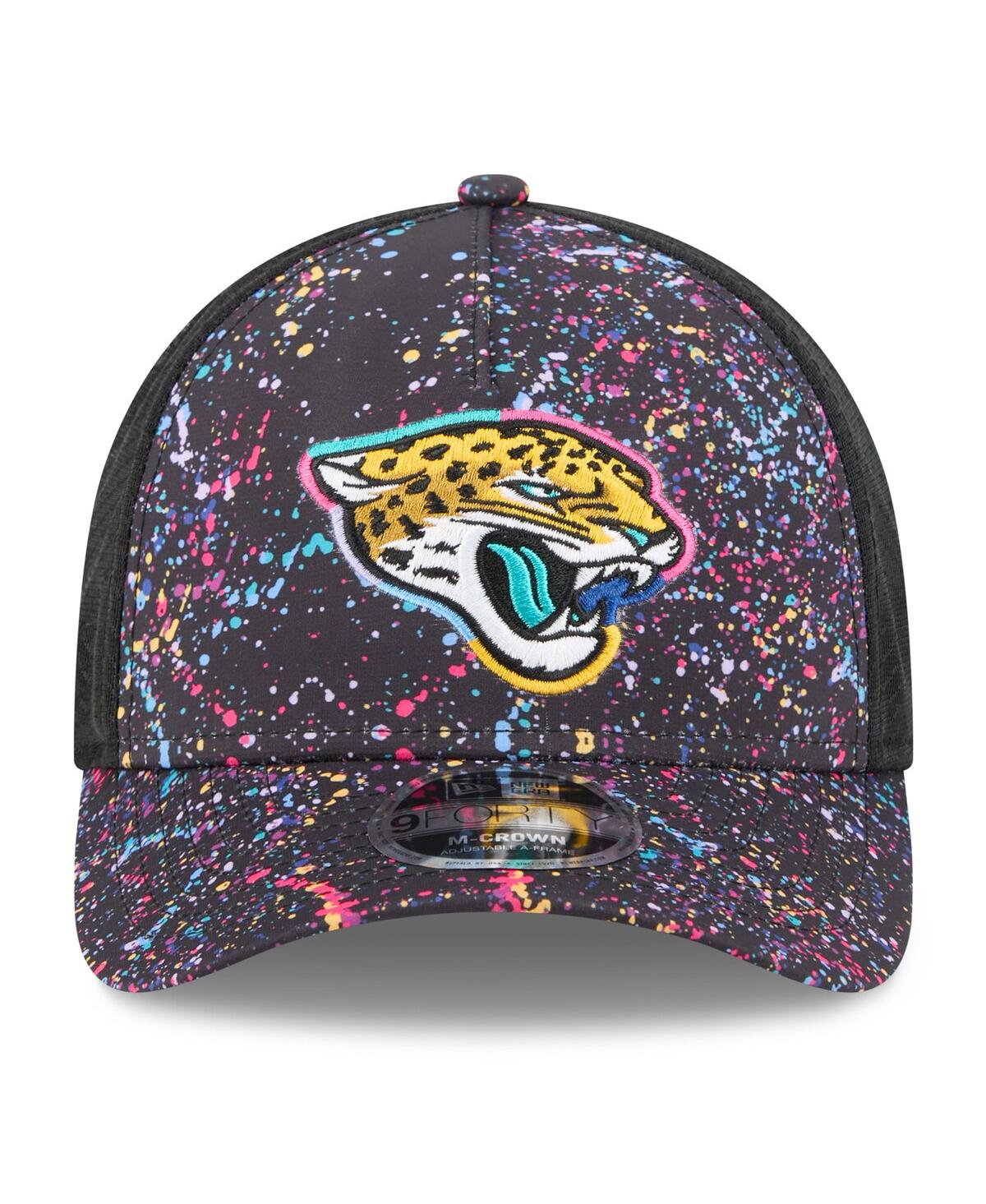 New Era Men's Black Jacksonville Jaguars 2025 Nfl Crucial Catch 9forty Adjustable Hat In Black