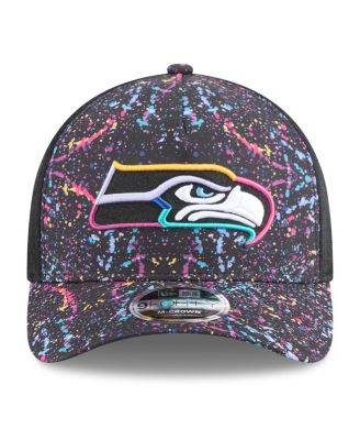 Big Boys and Girls Black Seattle Seahawks 2025 NFL Crucial Catch 9FORTY Adjustable Hat