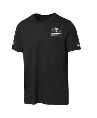 Big Boys and Girls Black San Francisco 49ers 2025 NFL Crucial Catch Tri-Blend Dri-FIT T-Shirt