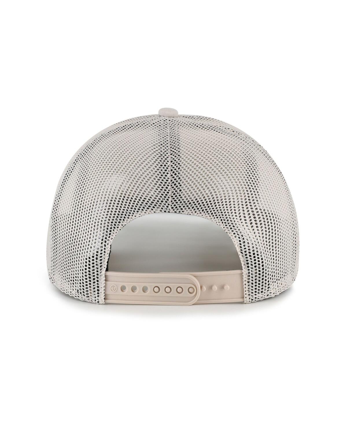 47 Brand Men's And Women's Cream Air Force Falcons Core Inline Gravestone Adjustable Trucker Hat In Gray