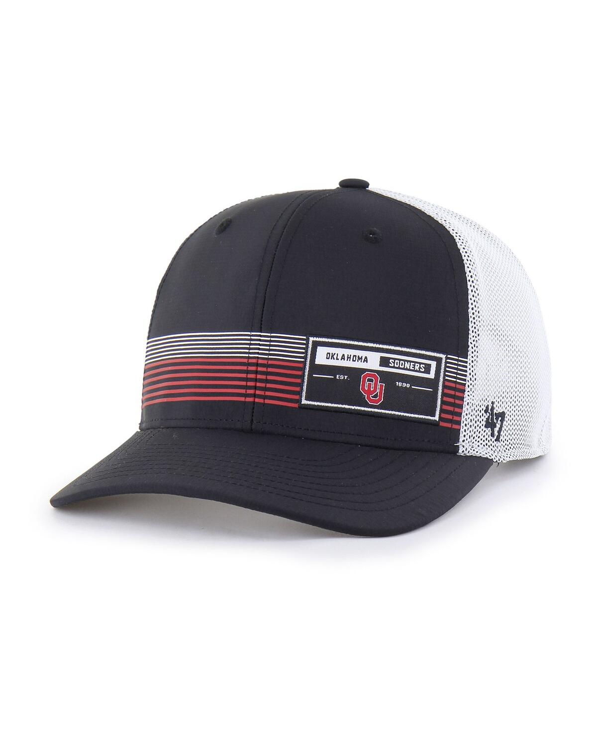 '47 Brand Men's Black Oklahoma Sooners Rangefinder Brrr Trucker Adjustable Hat