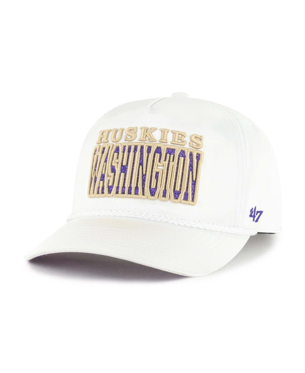 47 Brand Women's White Washington Huskies Outspoken Hitch Adjustable Hat In White