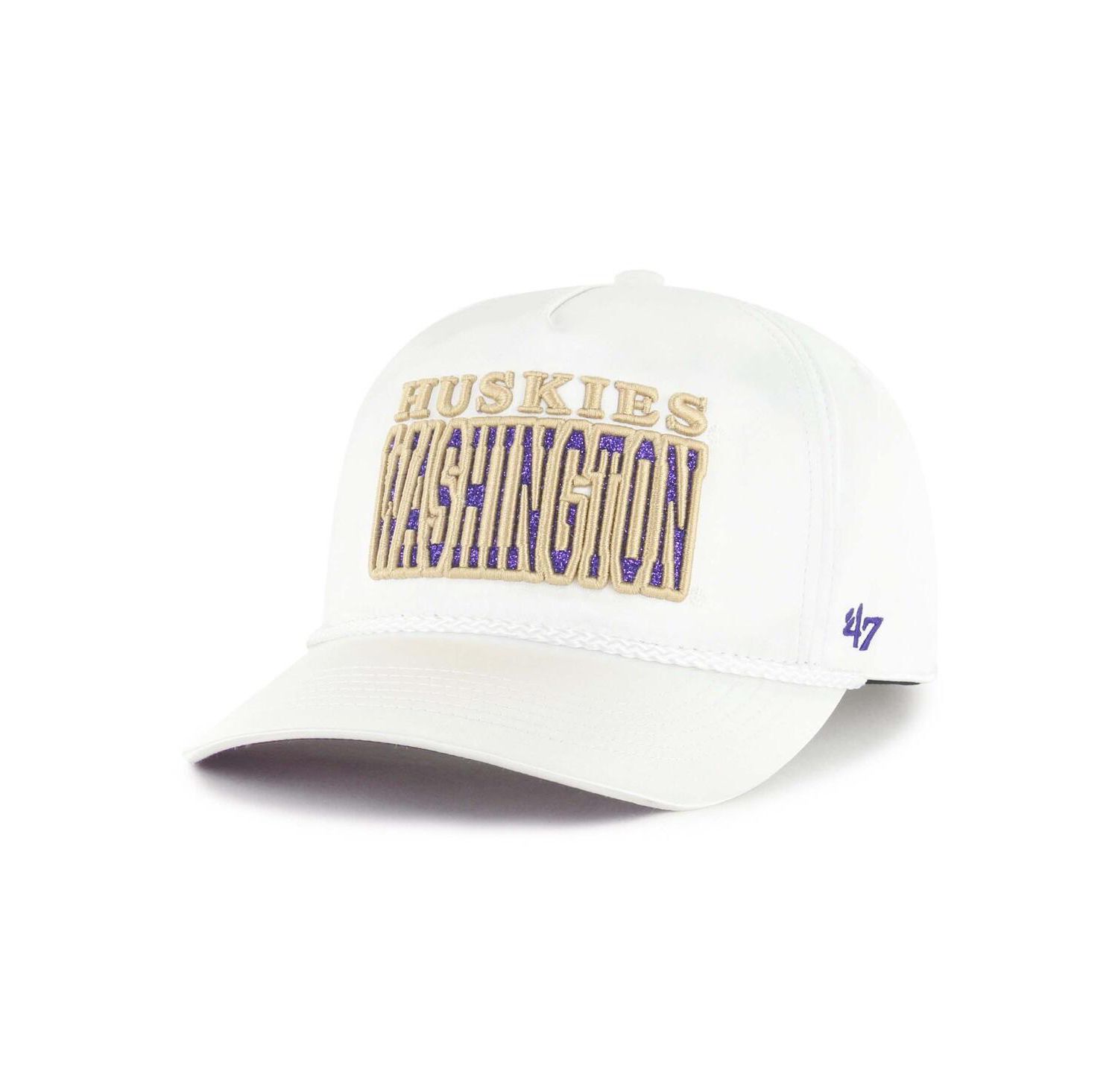 Women's White Washington Huskies Outspoken Hitch Adjustable Hat