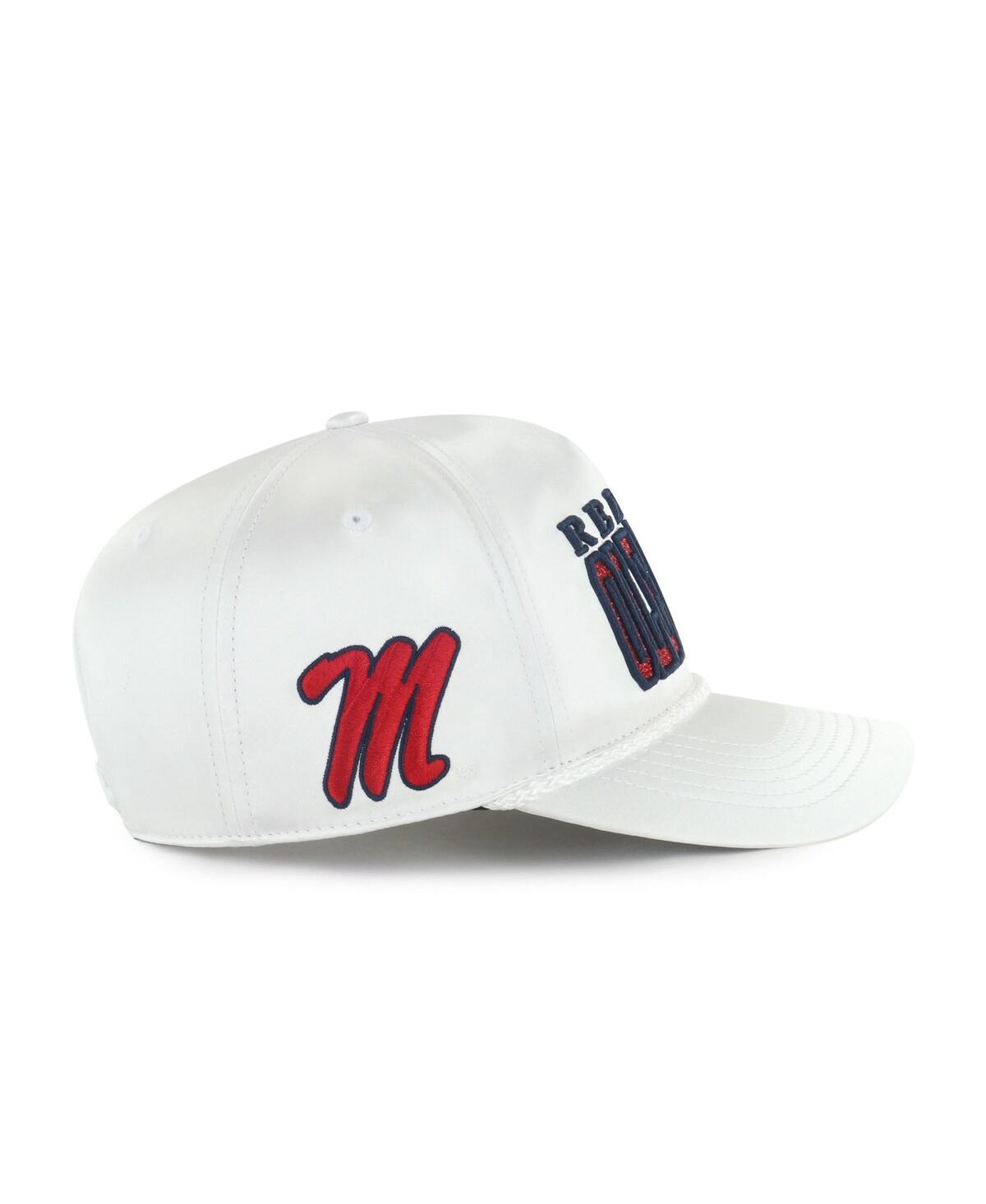 47 Brand Women's White Ole Miss Rebels Outspoken Hitch Adjustable Hat In White