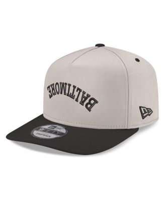 New Era - Men's Cream/Black Baltimore Orioles Upside Down City Name A-Frame 9FIFTY Snapback Hat