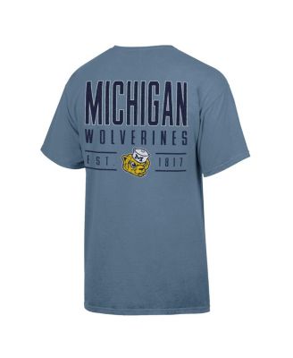 Men's Blue Michigan Wolverines Big Name T-Shirt