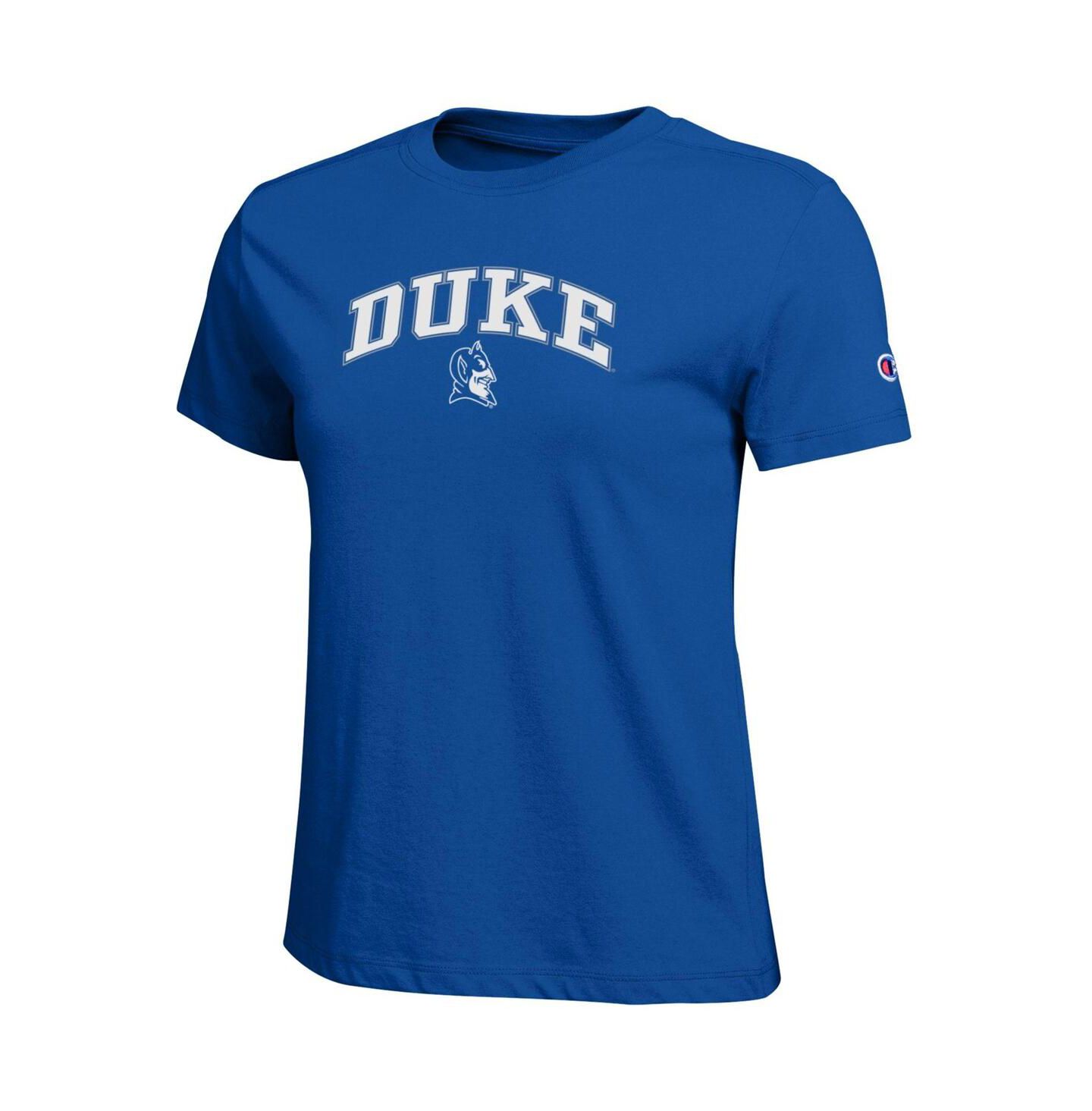 Женская футболка Champion Royal Duke Blue Devils Arched Over Logo — фото 2