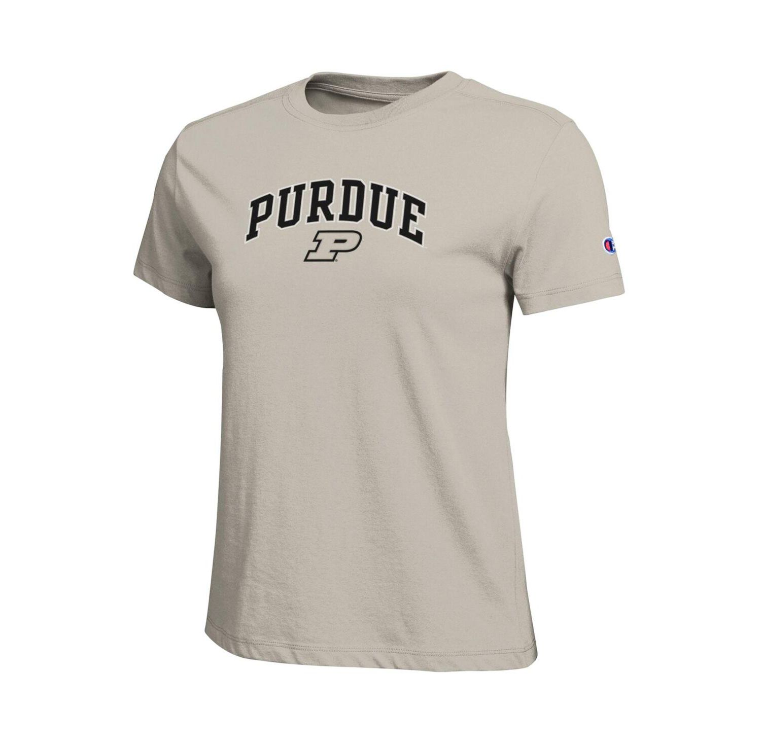 Women's Gold Purdue Boilermakers Arched Over Logo T-Shirt