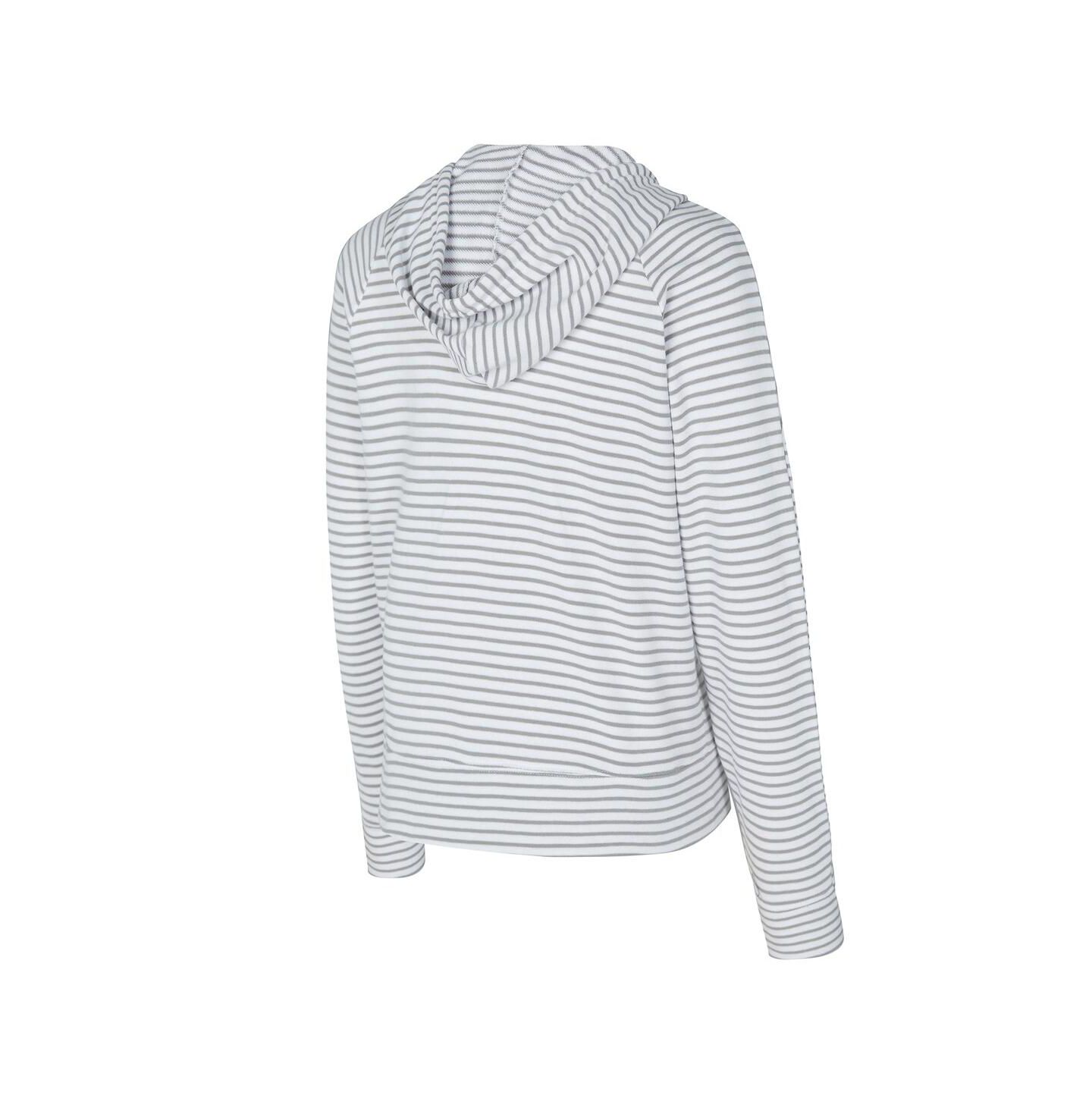 Мужское худи Concepts Sport White/Gray Florida Gators French Terry Striped V-Neck Pullover — фото 3