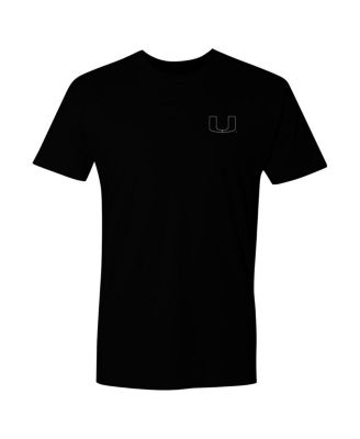 Men's Black Miami Hurricanes Camo Flag Panel T-Shirt