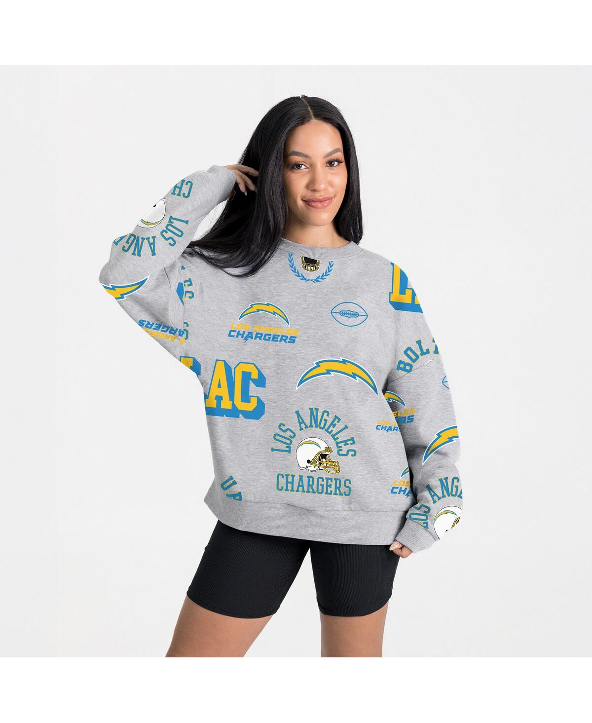 Gameday Couture Women's Heather Gray Los Angeles Chargers Always On Repeat Fleece Sweatshirt In Gray