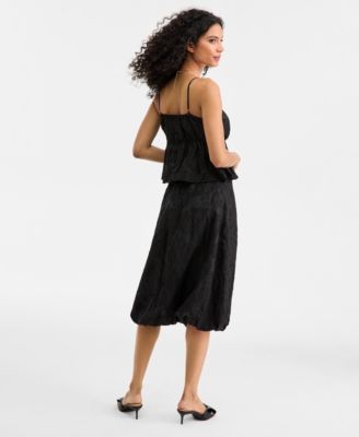 Women's Floral Jacquard Organza Bubble Skirt, Macy's Exclusive