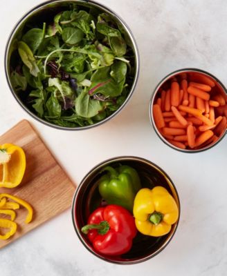 Latin Stainless Steel 3-Pc. Mixing Bowl Set