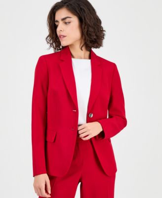 Kasper - Women's Notched Collar Two-Button Blazer