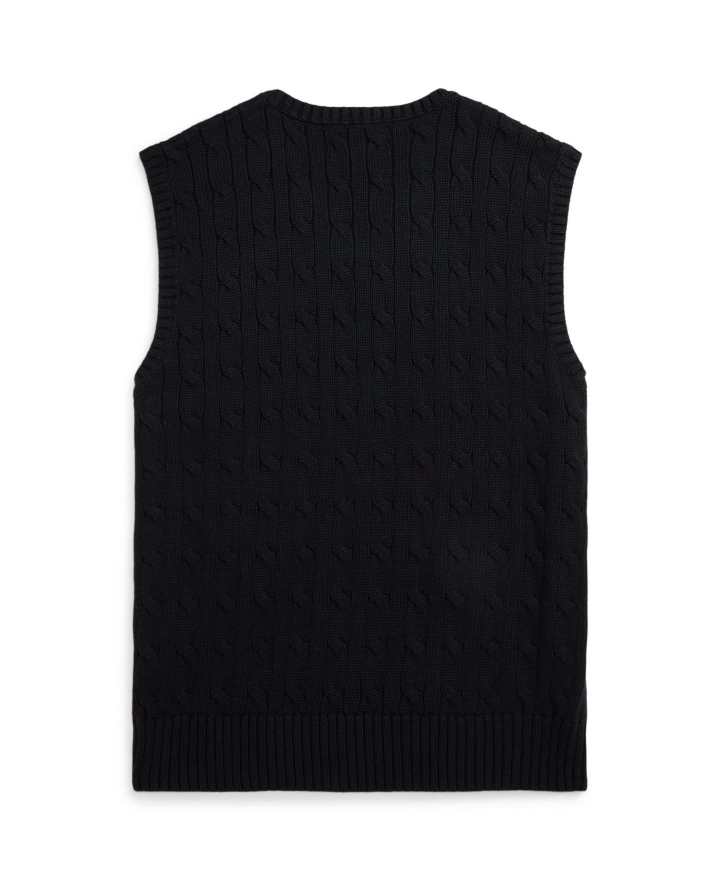 Жилет Polo Ralph Lauren Cable-Knit Sweater Vest для мальчиков, цвет: Чёрный — фото 3