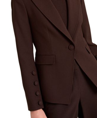 Women's Peak Lapel One-Button Jacket