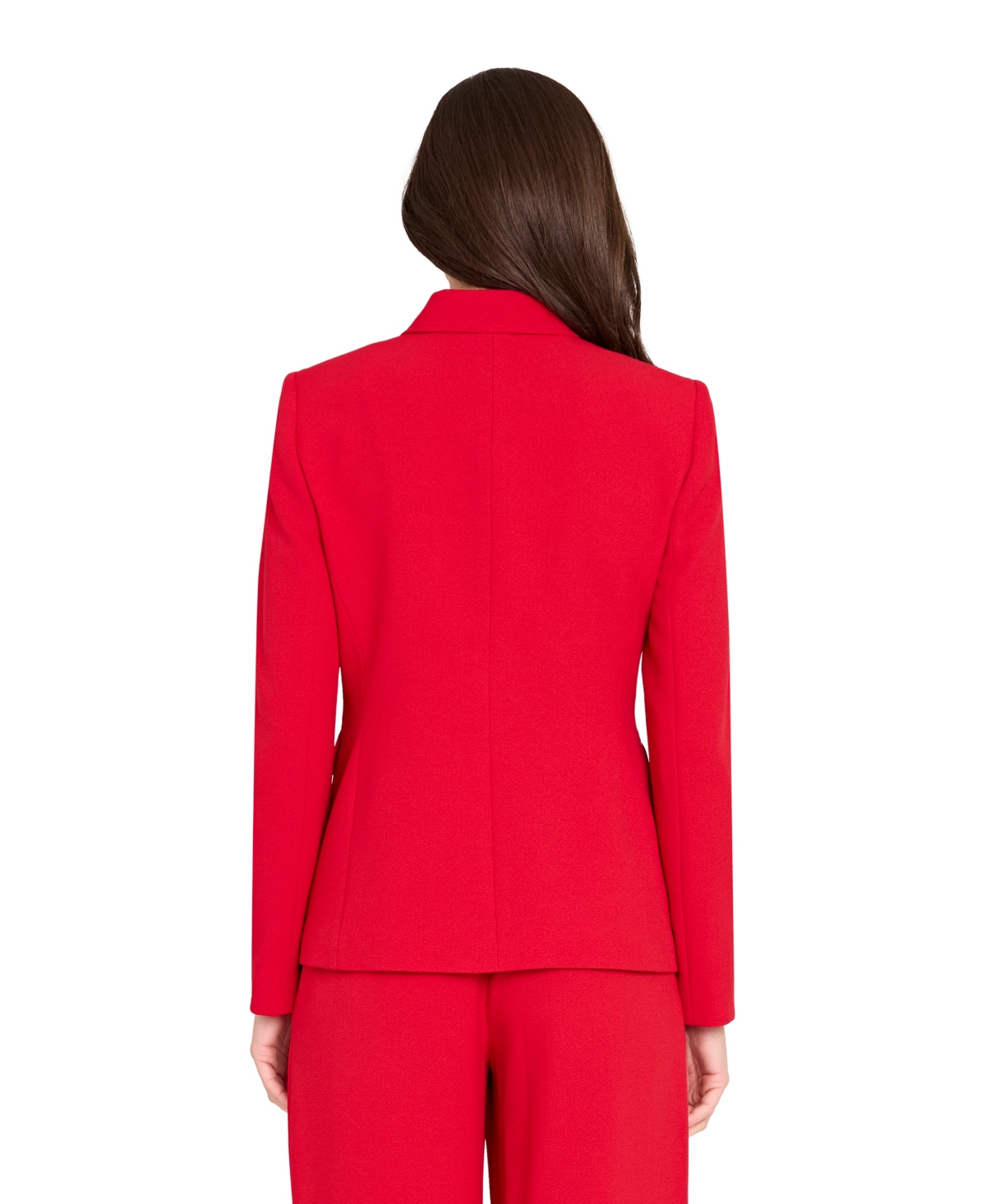 Tahari Asl One-button Blazer In Red