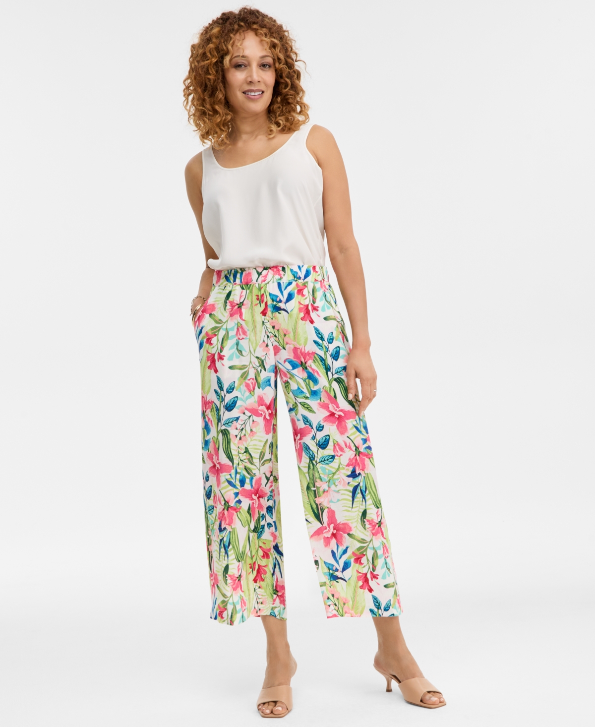 Jm Collection Women's Printed Pull-On Pants, Macy's Exclusive