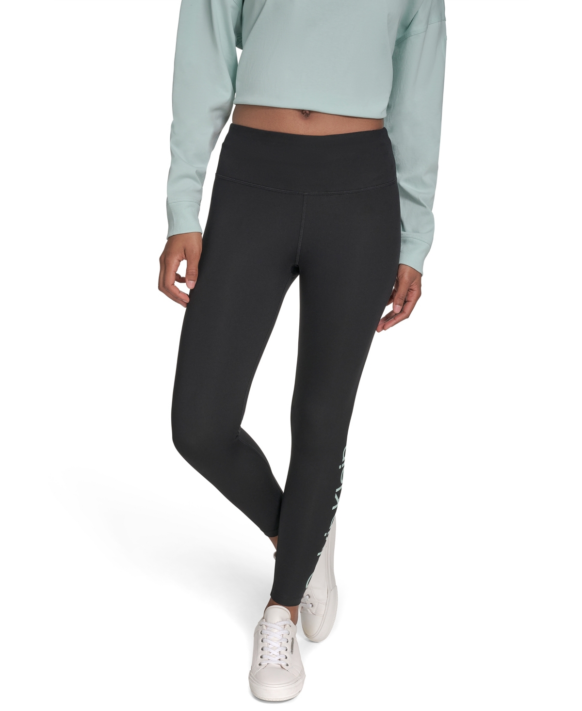 Calvin Klein Performance Women's High-rise 7/8 Leggings In Black