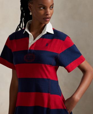 Women's Striped Cotton Jersey Rugby Dress