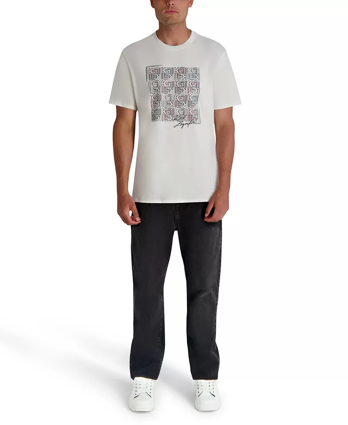 Men's Squared Print T-Shirt - thumbnail 2