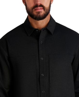 Men's Houndstooth Pattern Utility Jacket