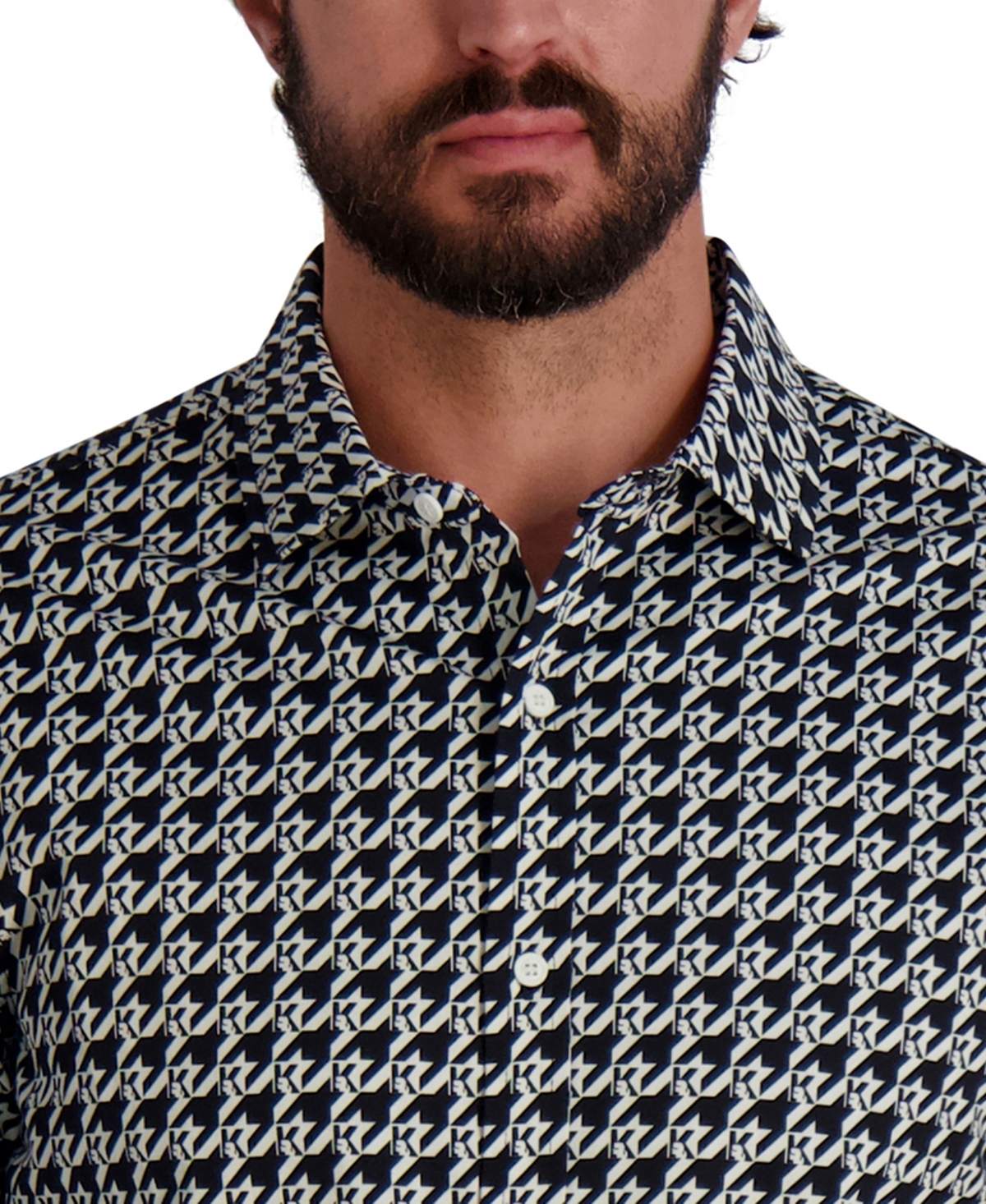 Karl Lagerfeld Paris Men's Long Sleeve Shirt