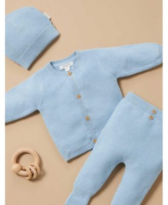 Baby Boys Textured Knit Cardigan