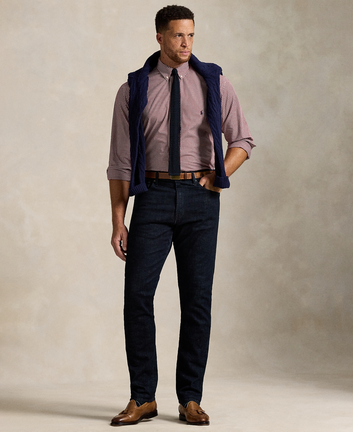 Polo Ralph Lauren Ralph Lauren Gingham Stretch Poplin Shirt In Red