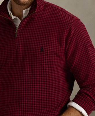 Men's Big & Tall Estate-Rib Quarter-Zip Pullover Sweater