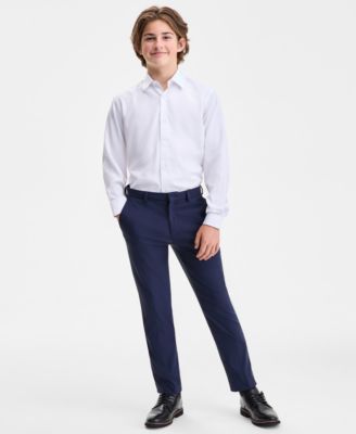 Boys 8-20 Navy Plain Classic Pants