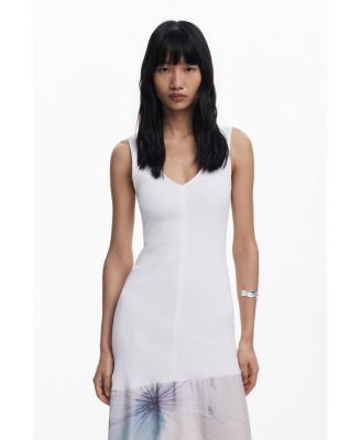 Women's V-neck combined dress