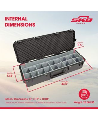 Cases 43.5 Inch Waterproof Case with Think Tank Designed Dividers, Black