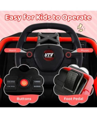 Ride on Car for Big Kids 12V Battery Powered Electric UTV with Remote Control