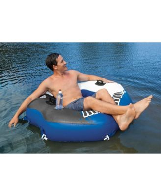 River Run Single Person Inflatable Connecting Floating Lounge Tube Chair