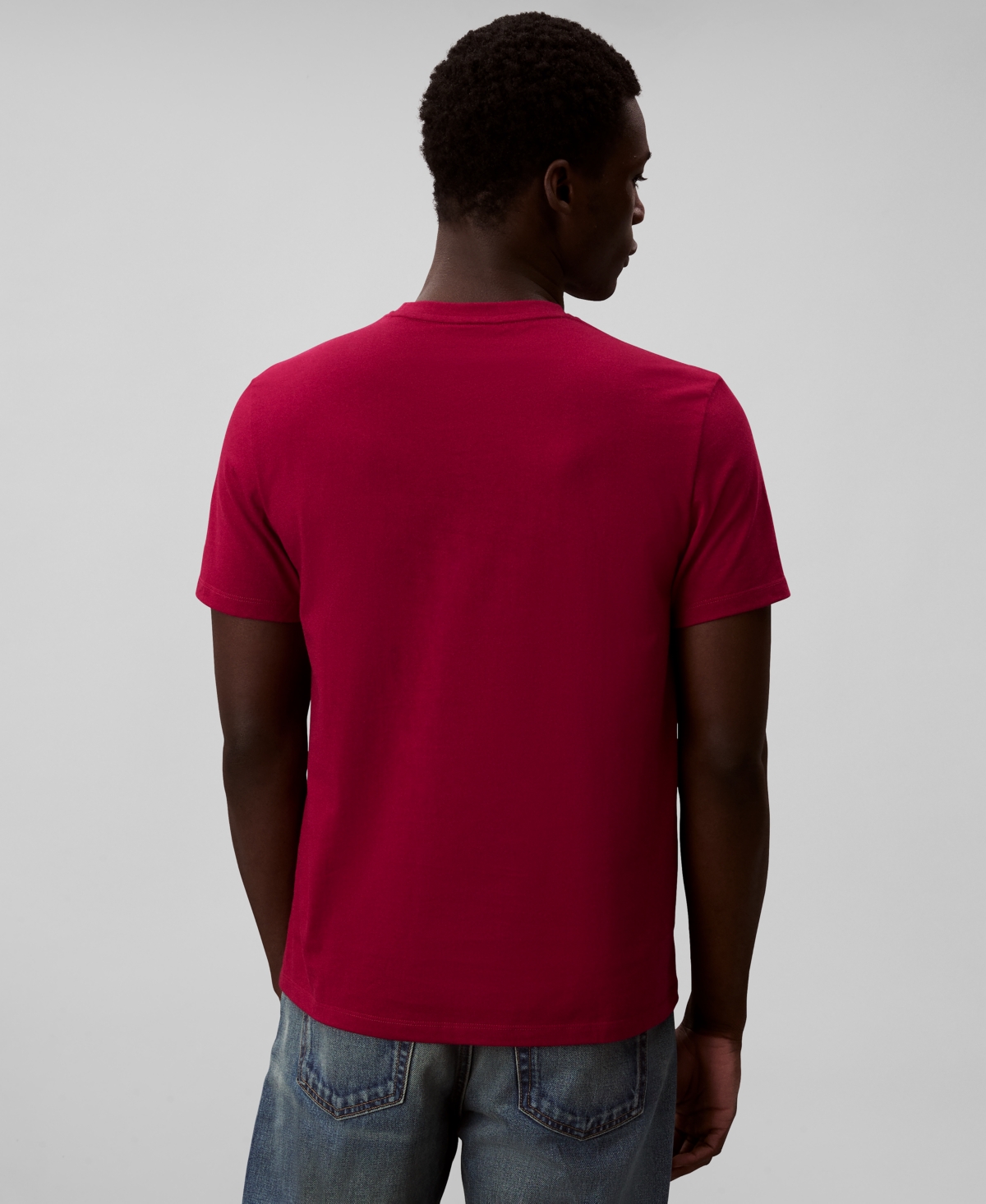 Calvin Klein Men's Solid Crewneck T-shirt In Red