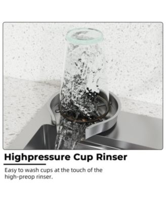 33.2-Inch Drop-in Single Bowl 304 Stainless Steel Kitchen Sink Set