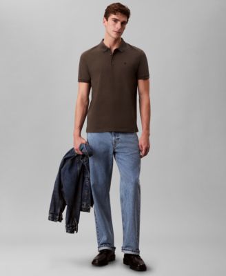 Men's Short Sleeve Solid Polo Shirt