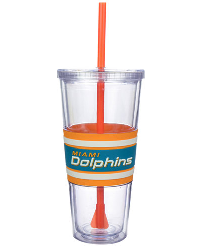 Boelter Brands Miami Dolphins 22 oz. Hyped Straw Tumbler