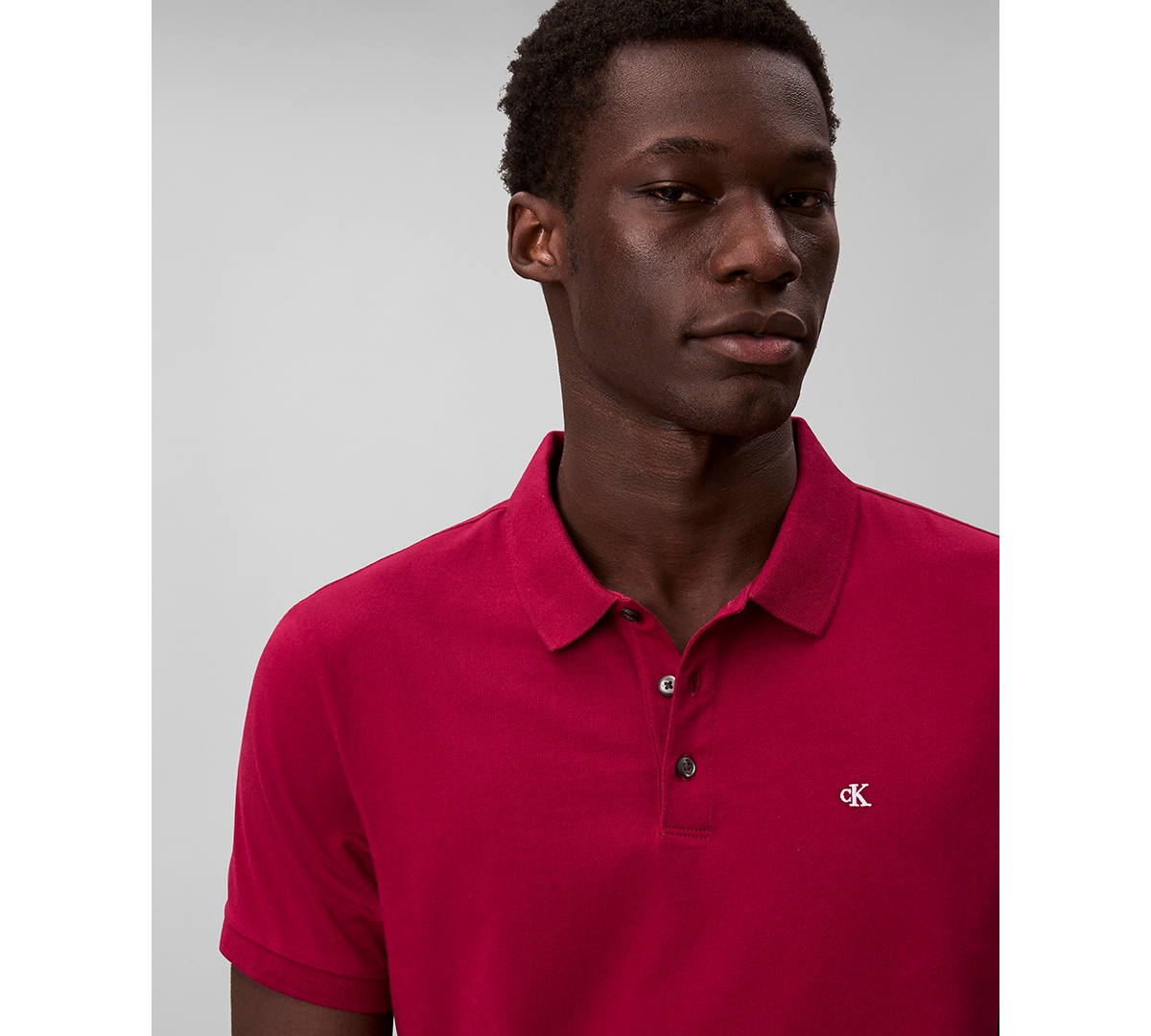Calvin Klein Men's Short Sleeve Solid Polo Shirt