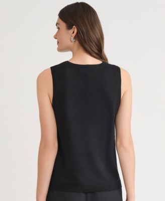 Women's Studded V-Neck Sleeveless Top