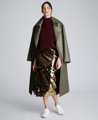Women's Pull-On Sequin Midi Skirt