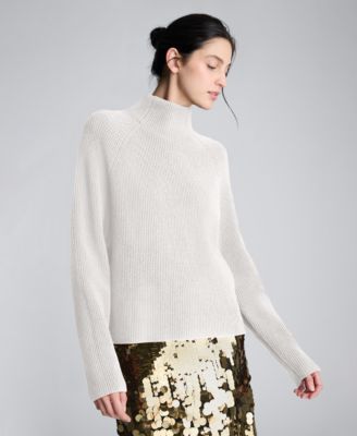 Women's Mock Neck Raglan Sweater