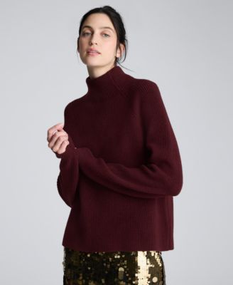 Women's Mock Neck Raglan Sweater